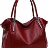 Hobo Handbags | HESHE Heshe Genuine Leather Purses For Women Ladies Shoulder Handbags Top Handle Tote Bags Hobo Designer Satchel Crossbody Handbag