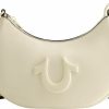 Hobo Handbags | True Religion True Religion Women'S Shoulder Bag Purse, Crescent Hobo Handbag With Adjustable Removable Strap And Horseshoe Logo, Ivory