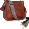 Hobo Handbags | HKCLUF Hkcluf Crossbody Bags For Women Trendy Vegan Leather Hobo Handbags With 2Pcs Adjustable Guitar Strap Shoulder Bucket Bags