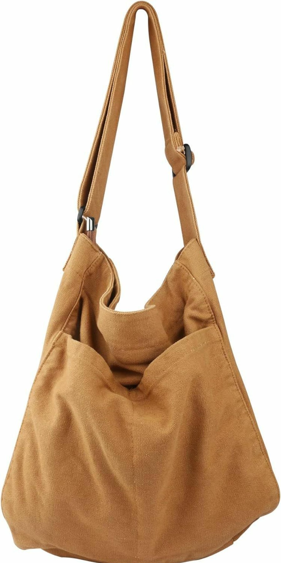 Hobo Handbags | NATINSA Canvas Hobo Crossbody Shoulder Tote Bag For Women And Men W/Multi-Pocket Casual Purse Messenger Bags Travel Work