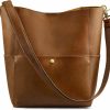 Hobo Handbags | S-ZONE S-Zone Women Genuine Leather Bucket Bag Hobo Shoulder Handbag Crossbody Purses Vintage Tote Pocketbooks