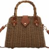 Hobo Handbags | Halemet Women Straw Crossbody Bag Handwoven Basket Handbags Summer Beach Weave Shoulder Bag Bamboo Handle Handmade Hobo Purse