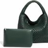 Hobo Handbags | Mn&Sue Leather Weave Purses For Women Fashion Shoulder Hobo Bags Woven Tote Handbag Top Handle Bucket Bags