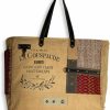 Hobo Handbags | Myra Bag Myra Bag Weekender Bag For Women - Western Upcycled Canvas & Leather Shoulder Bag Sundown River