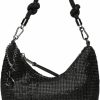 Hobo Handbags | Steve Madden Steve Madden Kaya Rhinestone Hobo Bag, Black