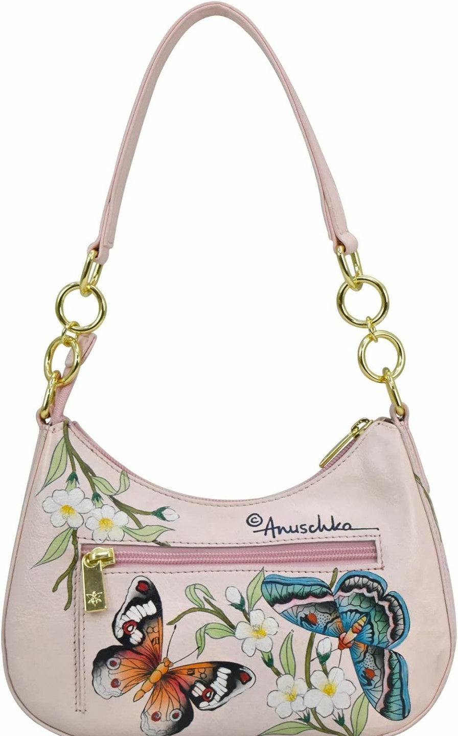 Hobo Handbags | Anuschka Anuschka Women'S Hand Painted Genuine Painted Leather Small Convertible Hobo