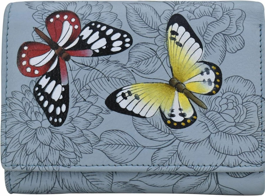 Hobo Handbags | Anna by Anuschka Anna By Anuschka Hand Painted Women'S Leather Ladies Three Fold Wallet