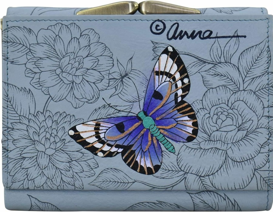 Hobo Handbags | Anna by Anuschka Anna By Anuschka Hand Painted Women'S Leather Ladies Three Fold Wallet