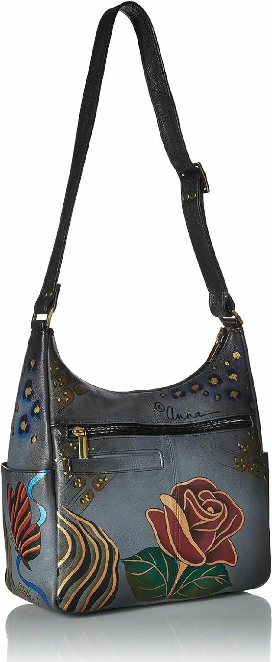 Hobo Handbags | Anna by Anuschka Anna By Anuschka Hand Painted Leather Women'S Organizer Hobo