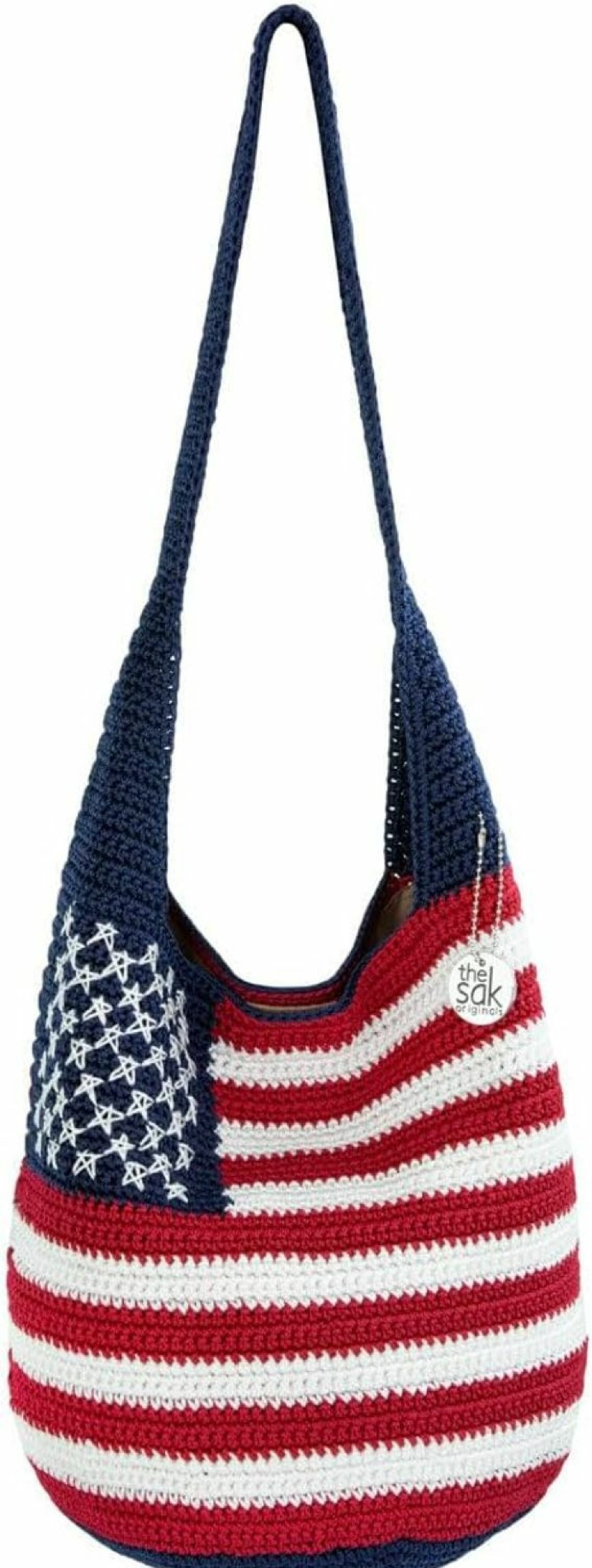 Hobo Handbags | The Sak The Sak Crochet Craze 120 Hobo In Crochet, Large Shoulder Purse With Single Strap, Americana