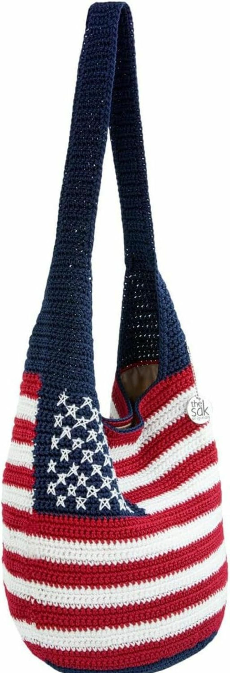 Hobo Handbags | The Sak The Sak Crochet Craze 120 Hobo In Crochet, Large Shoulder Purse With Single Strap, Americana