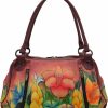 Hobo Handbags | Anna by Anuschka Anna By Anuschka Women'S Genuine Leather Ruched Hobo Shoulder Bag - Original Artwork