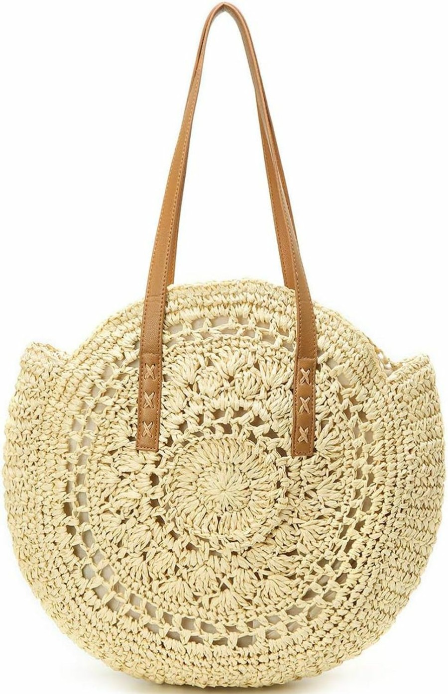 Hobo Handbags | Caissip Straw Beach Bags Tote Tassels Bag Hobo Summer Handwoven Shoulder Bags Purse With Pom Poms