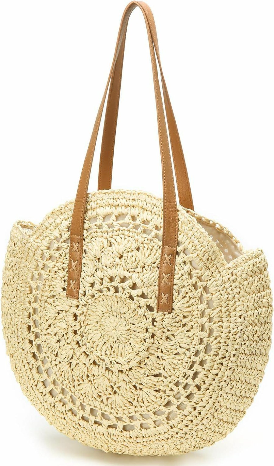 Hobo Handbags | Caissip Straw Beach Bags Tote Tassels Bag Hobo Summer Handwoven Shoulder Bags Purse With Pom Poms