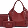 Hobo Handbags | Soperwillton Soperwillton Purses For Women Large Shoulder Handbag Tote Pu Leather Hobo Crossbody Bag Ladies Wallet Set 4Pcs