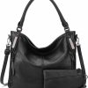 Hobo Handbags | KL928 Purses For Women Shoulder Handbag Large Hobo Tote Bag With Small Purse (Z-Black-Cm)