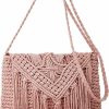 Hobo Handbags | Caissip Crossbody Bag Purse Women Cute Hobo Bag Satchel Bag Summer Beach Bag Knit Bag Shoulder Bag Tassels Crochet Tote Handbags