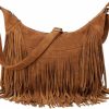 Hobo Handbags | Sunwel Fashion Sunwel Fashion Women Fringe Hobo Bag Western Purse Shoulder Bag Vegan Suede Tassel Hippie Crossbody Bag