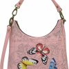 Hobo Handbags | Anna by Anuschka Anna By Anuschka Women'S Genuine Leather Large Classic Hobo, Hand Painted Exterior