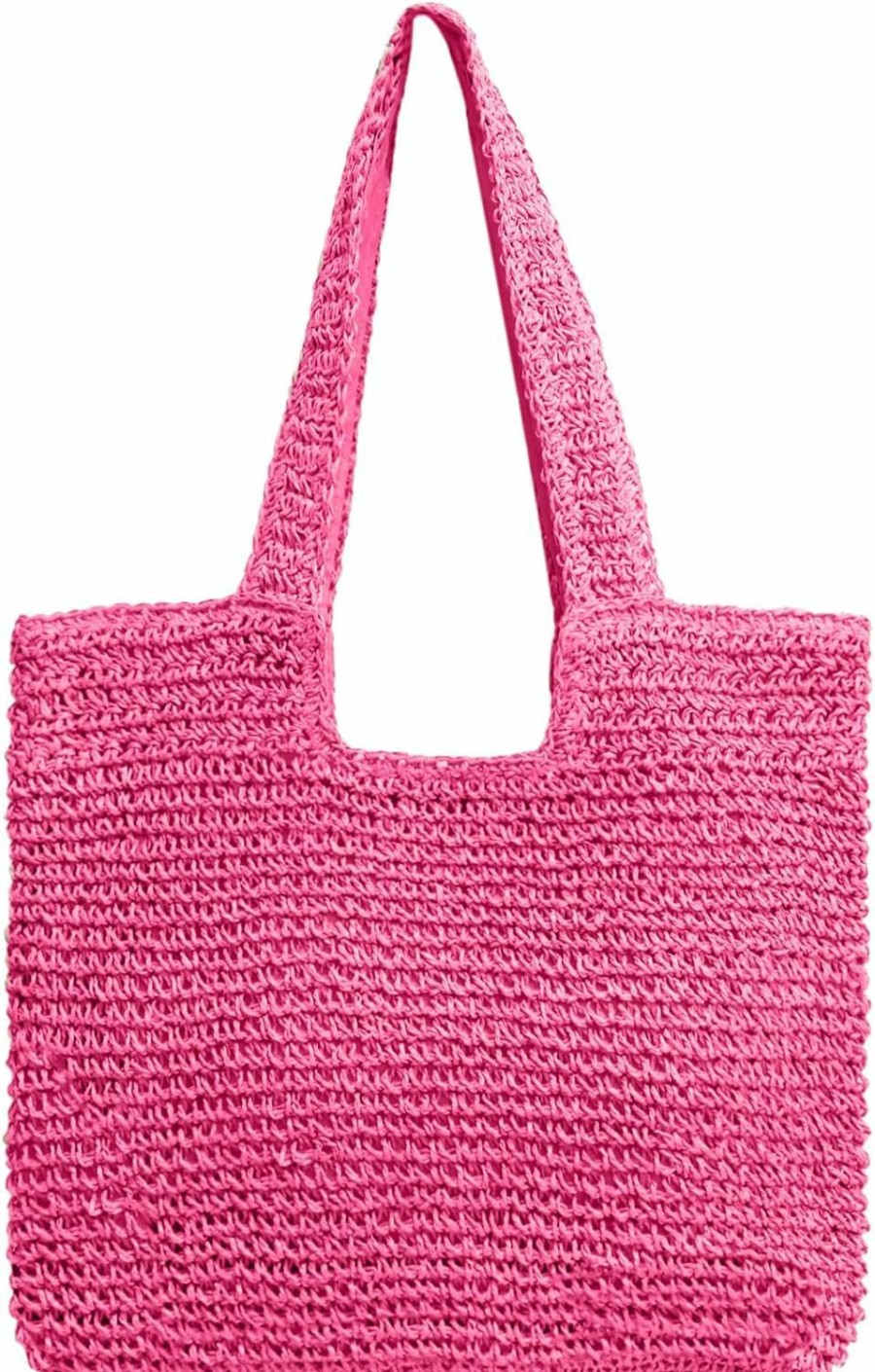 Hobo Handbags | ATQCOL Atqcol Large Straw Beach Tote Bag For Women, Woven Handmade Shoulder Hobo Handbag,Summer Rattan Bag For Vacation