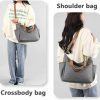 Hobo Handbags | Tuobo Tuobo Large Capacity Multi-Pocket Casual Canvas Bag Shoulder Crossbody Tote Bag