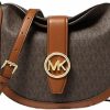 Hobo Handbags | Michael Kors Michael Kors Gabby Small Logo Hobo Crossbody Bag (Brown Signature)