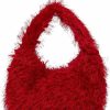 Hobo Handbags | GORGLITTER Gorglitter Women'S Faux Fur Fluffy Hobo Bag Furry Handbag Purse Fashion Shoulder Bag