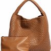 Hobo Handbags | Geelyda Woven Tote Bag For Women With Purse, Fashion Shoulder Hobo Underarm Bags, Large Woven Handmade Work Commuter Day Bags