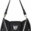 Hobo Handbags | Verdusa Verdusa Women'S Y2K Studded Pu Leather Hobo Handbag Mini Shoulder Bags Clutch Purse