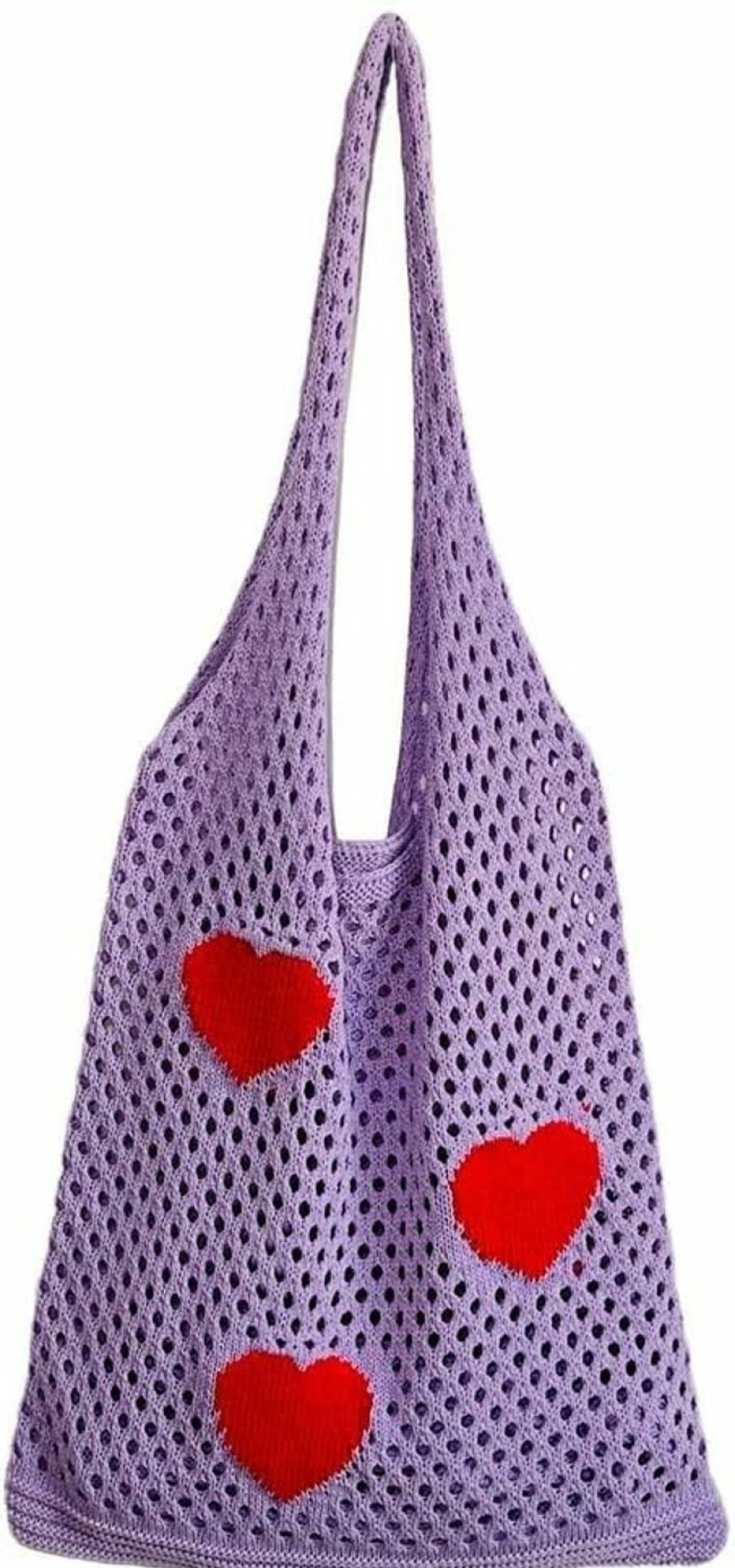 Hobo Handbags | Generic Jtfba Crochet Knitted Tote Bag For Women Girls Mesh Beach Bag Fairycore Hobo Bag Aesthetic Shoulder Y2K Purse Accessories