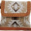 Hobo Handbags | Myra Bag Myra Bag Small Tote Bags - Camilla Roma Crossbody Leather & Canvas Tote Bag With Zipper, Vintage Hobo Crossbody Bags For Women, Small Hobo Bags For Women, Hues Of Brown Tribal-Inspired Vintage Design