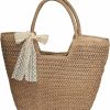 Hobo Handbags | Floerns Floerns Women'S Large Straw Hobo Bag Retro Handbag Summer Beach Handle Tote Bag