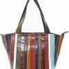 Hobo Handbags | Segater Segater Genuine Leather Tote Handbag For Ladies Multi-Color Patchwork Shoulder Satchel Women Colorful Crossbody Hobo Purses