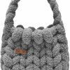 Hobo Handbags | STAHOVY Woven Fuzzy Purse For Women Fashion Top-Handle Shoulder Bag Cute Soft Hobo Tote Bag