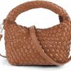 Hobo Handbags | JINMANXUE Small Hand Woven Handbags For Women Shoulder Crossbody Bag Girls Purses Cassual Top Handle Bags Hobo Curved Tote Phone Bag