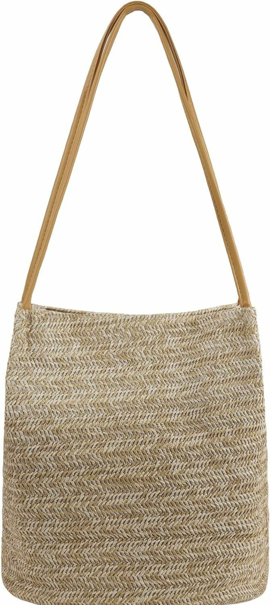 Hobo Handbags | Youjaree Women Straw Shoulder Bag Bucket Bag Beach Hobo Handbag Top Handle Satchel Purse For Summer