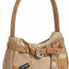 Hobo Handbags | JACD Mini Canvas Shoulder Bags For Women,Trendy Saddle Purse Mini Summer Beach Handbag