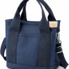 Hobo Handbags | DNIEBW Dniebw Black Bags For Women Canvas Tote Bag Compartments Everything Capacity Multipocket Handbag Purse Crossbody Shoulder Bag