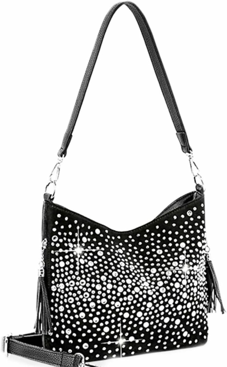 Hobo Handbags | Zzfab Zzfab Glamorous Star Light Rhinestones Crossbody Bag Little Hobo Bling Purse