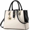 Hobo Handbags | Rullar Rullar Women Handbag And Purse Stitching Shoulder Top-Handle Bag Tote With Heart-Shaped Pendant