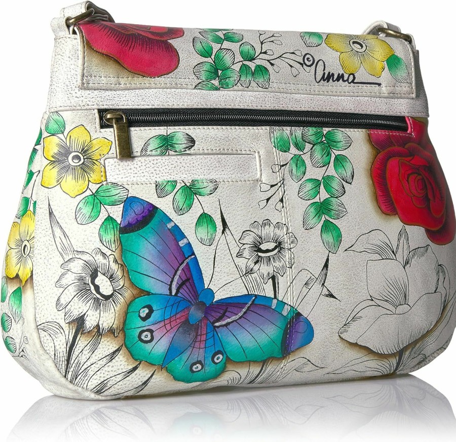 Hobo Handbags | Anna by Anuschka Anna By Anuschka Hand Painted Women'S Leather Flap Hobo