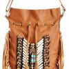 Hobo Handbags | BohoBags Official Boho Bag Round S | Real Leather | Fringe Purse | Bohemian Bags