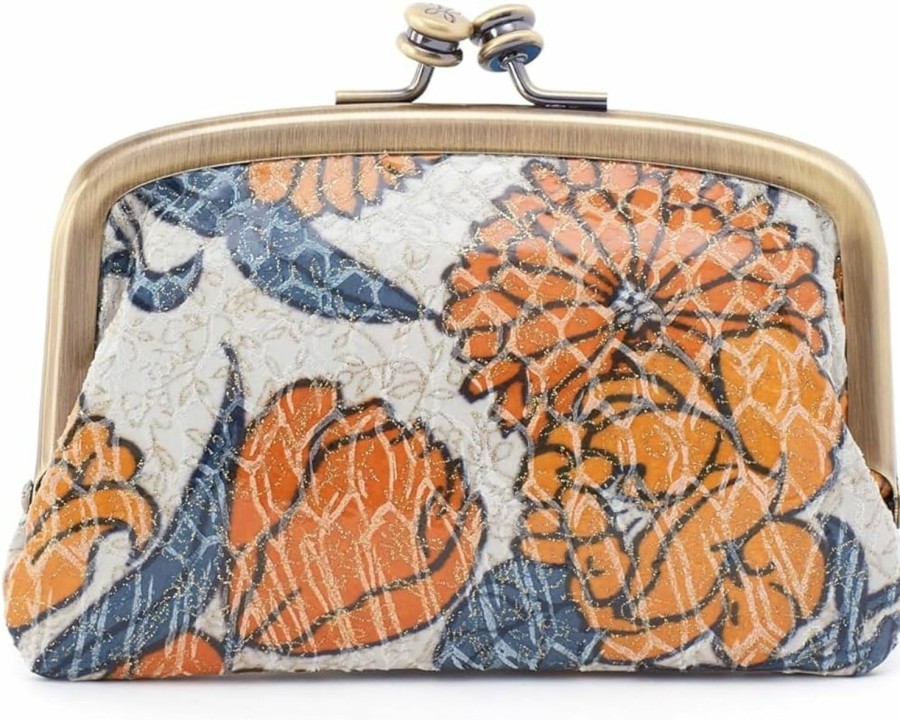 Hobo Handbags | HOBO Hobo Womens Cora Frame Card Holder Orange Blossom One Size