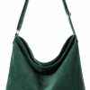 Hobo Handbags | KALIDI Kalidi Corduroy Tote Bag For Women Casual Zipper Tote Handbag Large Crossbody Hobo Shoulder Bag Work Fashion Women Purse