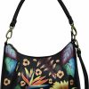 Hobo Handbags | Anna by Anuschka Anna By Anuschka Women'S Hand-Painted Genuine Leather Large Top Zip Hobo