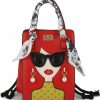 Hobo Handbags | RTGGSEL Novelty Unique 3D Lady Face Pu Leather Top Handle Satchel Handbags For Women Funky Tote Purse Hobo Crossbody Shoulder Bags