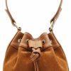 Hobo Handbags | ASHIBO Ashibo Mini Bucket Bag For Women Girls Genuine Leather Drawstring Handbag Tote Crossbody Hobo Shoulder Bag