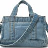 Hobo Handbags | Pocadri Canvas Hobo Bags For Women Denim Shoulder Crossbody Bags Summer Casual Handheld Women'S Cloth Bags Versatile Purses