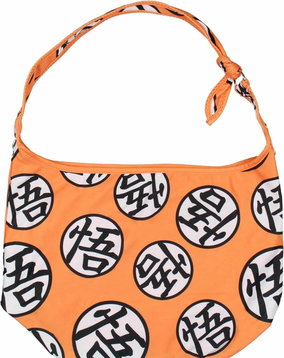 Hobo Handbags | Bioworld Dragon Ball Z Goku King Kai Kanji Symbol Shoulder Crossbody Hobo Bag