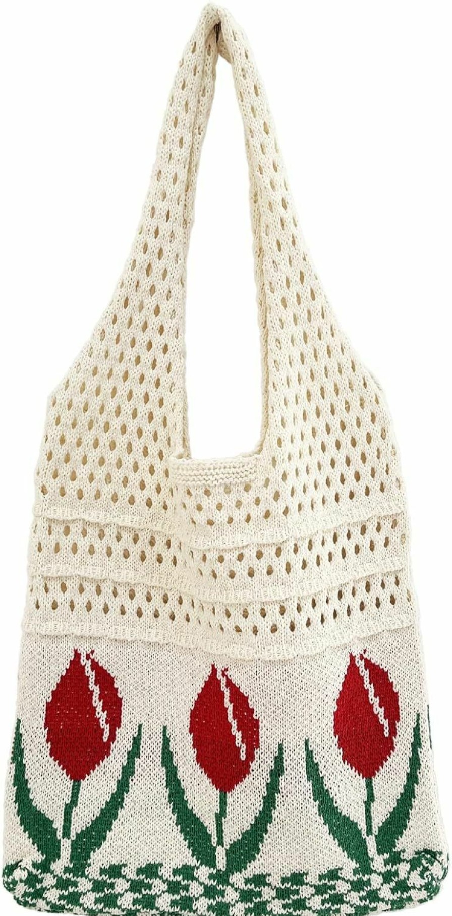 Hobo Handbags | Hixixi Hixixi Flowers Knitted Shoulder Bag Beach Handbags Aesthetic Tote Bag Hobo Crochet Bag For Women Girls